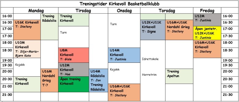 Treningskalender Kirkevoll 2012-2013fra1nov